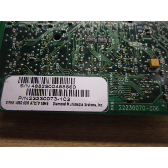 Diamond 23230073-103 Circuit Board 22230070-006 - Used