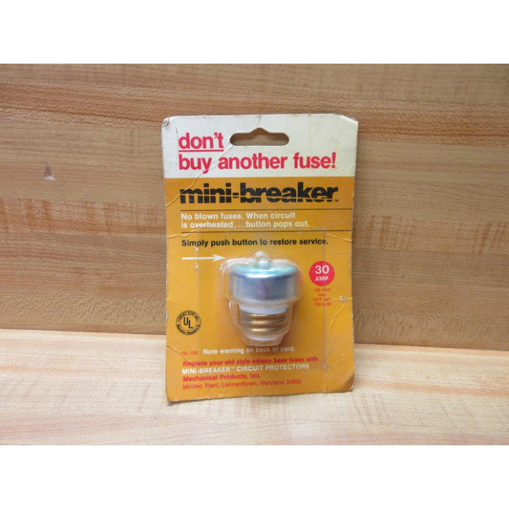 Mechanical Products 152-2-30 Mini-Breaker Fuse 152230