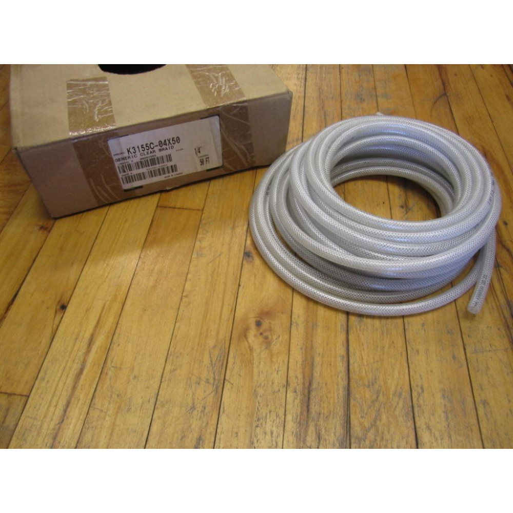 K3155C-04X50 Clear Braided Hose