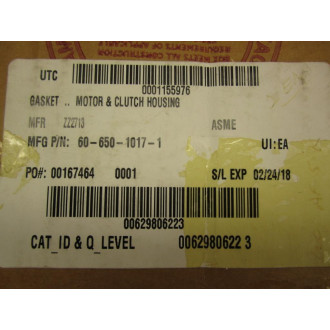 Garlock 60-650-1017-1 Motor And Clutch Housing Gasket (Pack of 4)