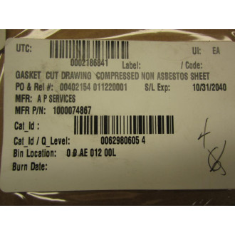 AP Services 1000074867 Gasket (Pack of 4)