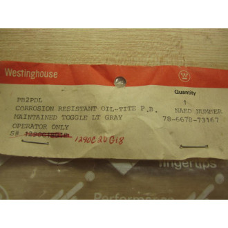 Westinghouse PB2PDL Toggle Switch