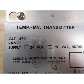 Leeds & Northrup 479-43-160-601 Temp MV Transmitter - Used