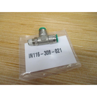 Numatics IN116-308-021 Male Run Tee IN116308021 (Pack of 4)