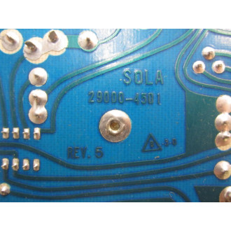 Sola 29000-4501 Circuit Board 290004501 - Used