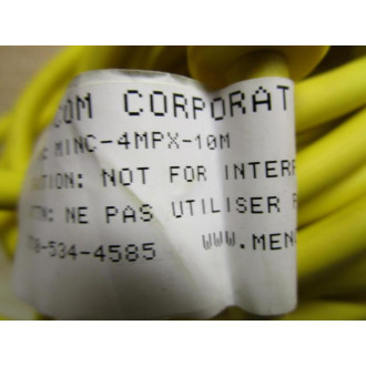 Mencom MINC-4MPX-10M 4 Pole Male Plug CPLG 10M - New No Box