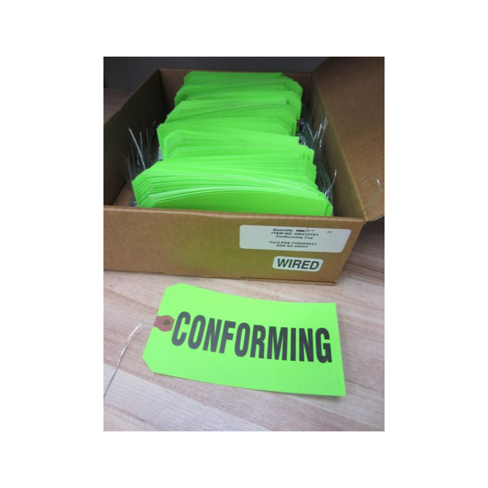 OB410161 Conforming Tag (Pack of 380) - New No Box