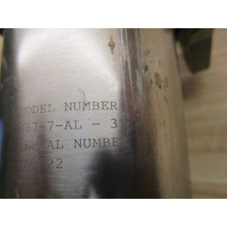 TCI-Superior A6722 Valve K67-7-AL-3" 304 - Used