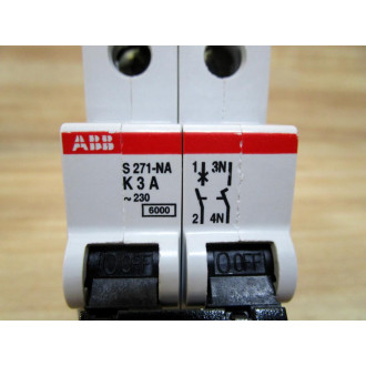 ABB S 271-NA K3 A Circuit Breaker - New No Box