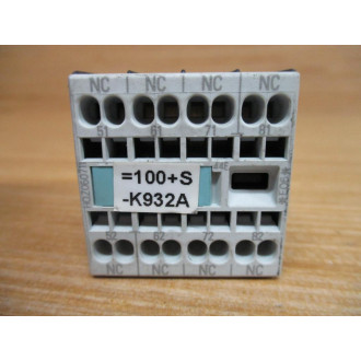 Siemens 3RH1911-2GA04 Auxiliary Switch Block 3RH19112GA04 - Used