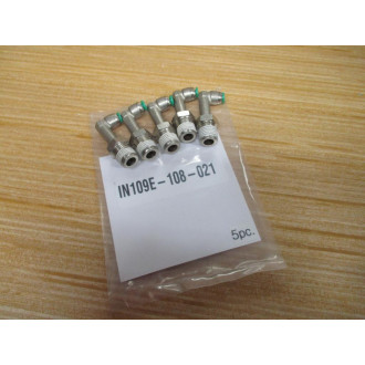 Numatics IN109E-108-021 Extended Elbow Fitting (Pack of 5)