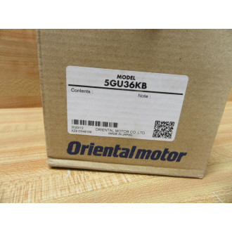 Oriental Motor 5GU36KB Gear Head