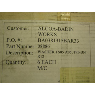 08886 Washer (Pack of 6)