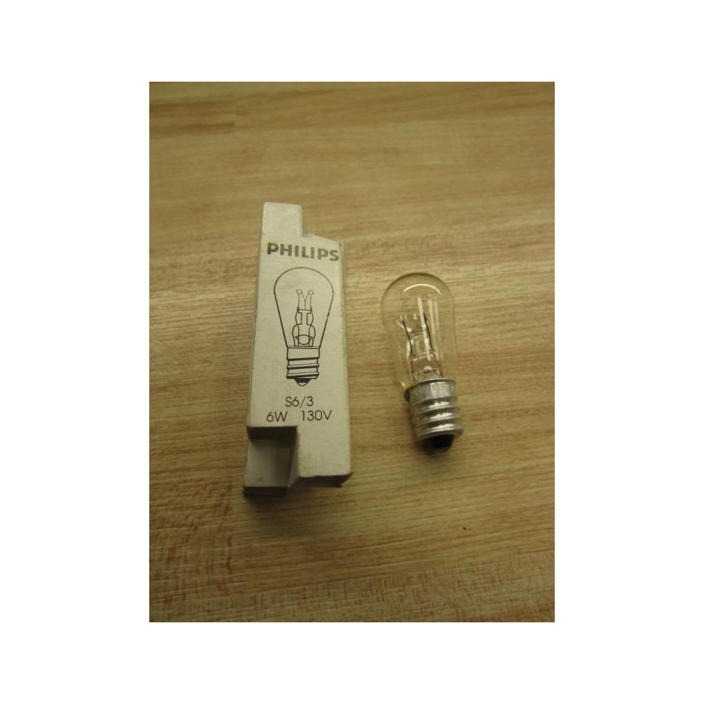 Philips S63 Light Bulb 6W 130V (Pack of 3)