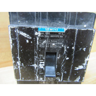 Siemens BQD330 Circuit Breaker 30A 3P - Used