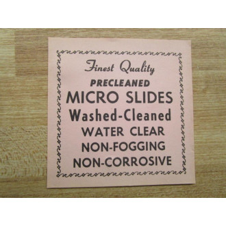 KRM 153001 Micro Slides (Pack of 74)