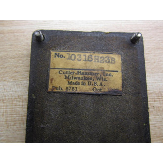 Cutler Hammer 10316H23B Eaton Limit Switch - New No Box
