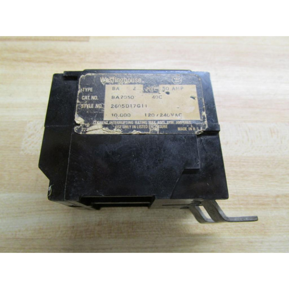 Westinghouse BA2050 Circuit Breaker - Used