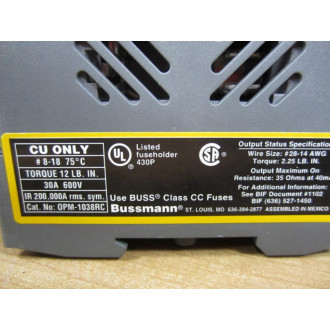 Bussmann OPM-1038RC Optima Fuse Holder 0PM-1038RC