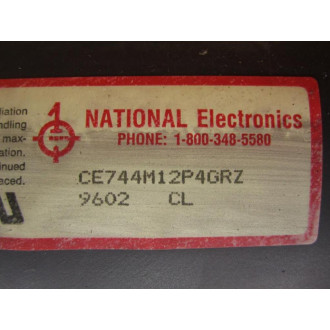 National Electronics CE744M12P4GRZ Monochrome CRT Monitor - Used