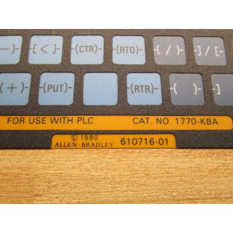 Allen Bradley 1770-KBA Keypad Overlay (Pack of 2) - New No Box