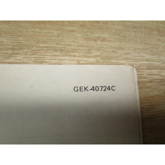 GE General Electric GEK-40724C Instruction Manual For EV-1* SCR Control - Used