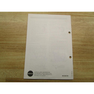 Samson EB 8340 EN Manual For Electrohydraulic Actuator Type 3274 - Used
