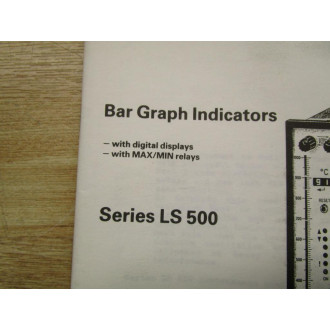 Neuberger 30622 Manual For Bar Graph Indicators LS 500 - Used