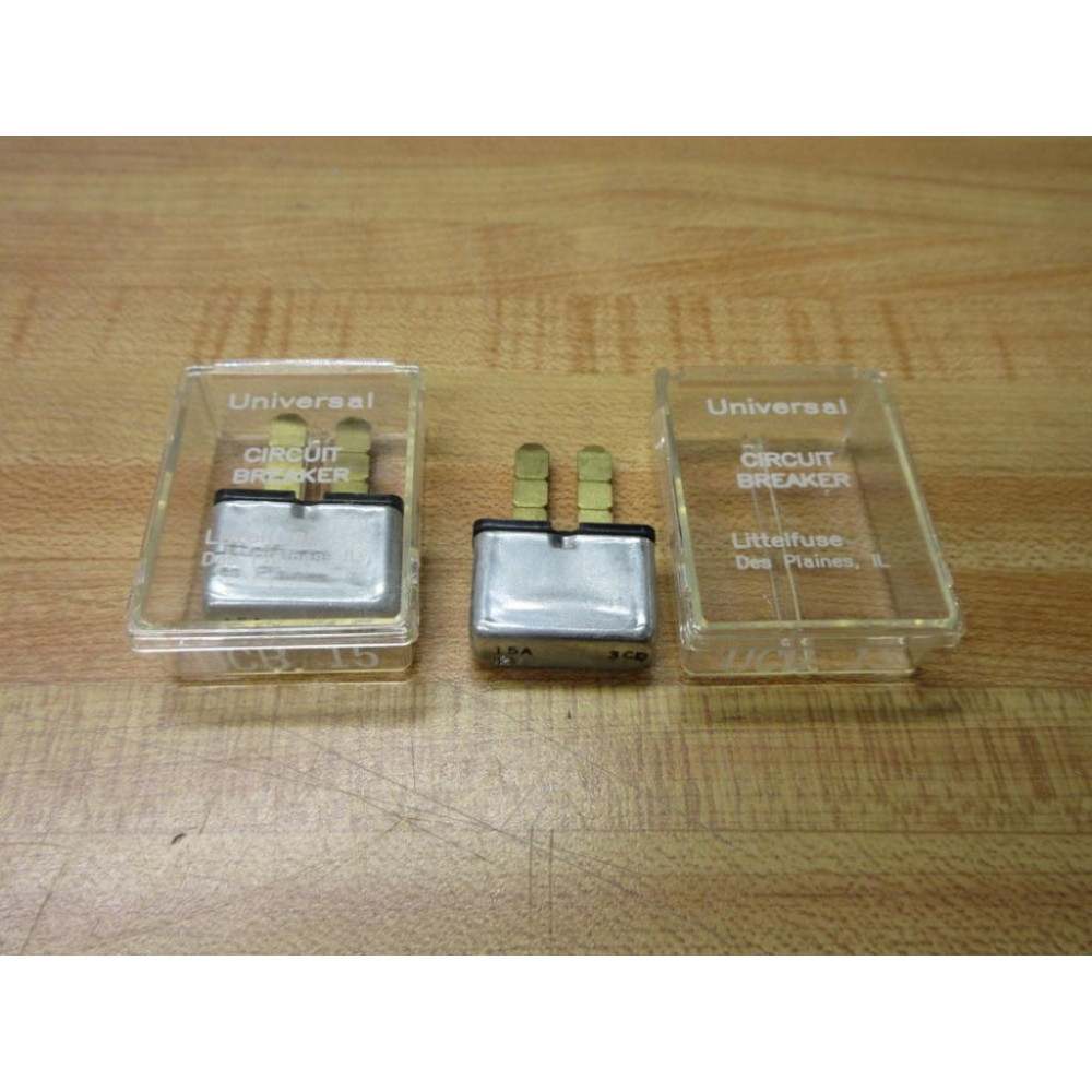 Littelfuse 0UCB015.XP 15A Circuit Breaker UCB-15, UCB015.XP (Pack of 2)