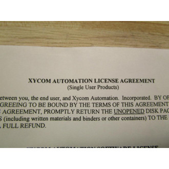 Xycom 119629-001 Software 92658-001