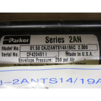 Parker 01.50 CKJ2ANTS14A19AC 2.000 Cylinder - New No Box