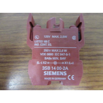 Siemens 3SB1-400-2A Lamp Holder 3SB14002A 3SB1400-2A