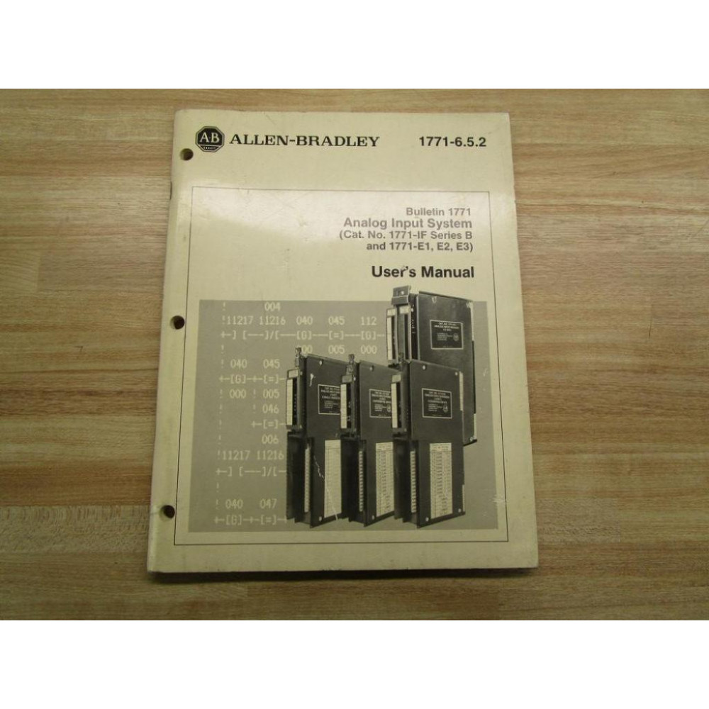 Allen Bradley 955090-43B User's Manual 1771-IF E1 E2 E3 - Used