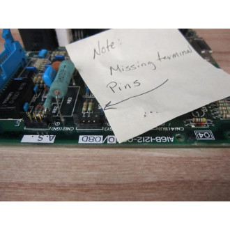 Fanuc A16B-1212-0890 Power Supply A16B-1212-089008D Missing 3 Pins - Used