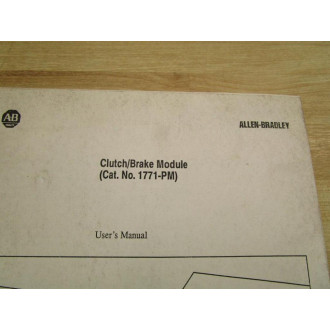 Allen Bradley 955111-35 User's Manual 1771-PM - Used