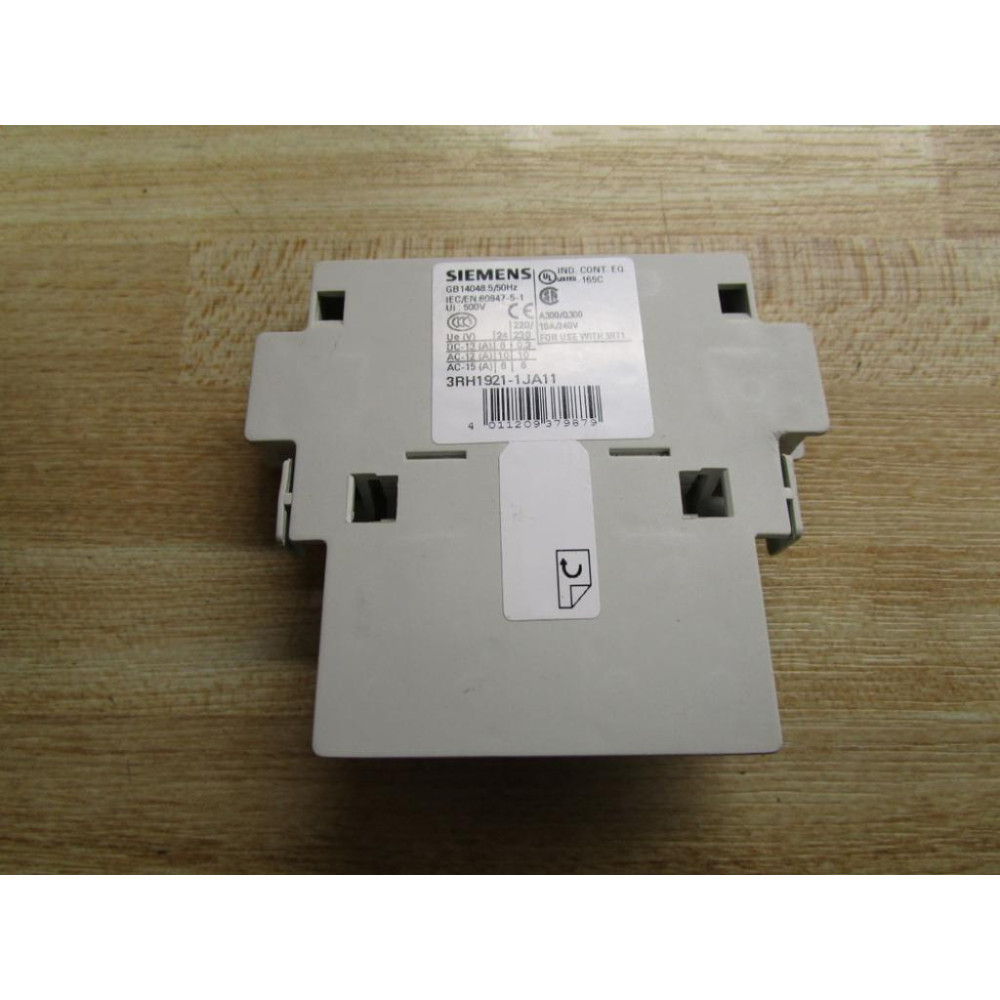 Siemens 3RH1921-1JA11 Auxiliary Side - Used