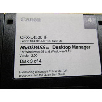 Canon FCFX-L4500 IF Software For Set Laser Multifunction System - Used