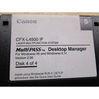 Canon FCFX-L4500 IF Software For Set Laser Multifunction System - Used