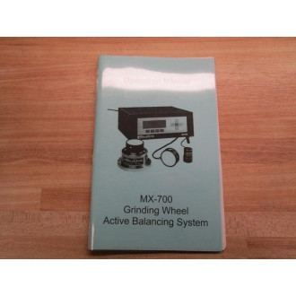 Baladyne 100782 Operating Manual For MX-700 - Used