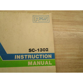 RiS 1035-114 Instruction Manual For SC-1302 - Used