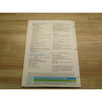 RiS 1035-114 Instruction Manual For SC-1302 - Used