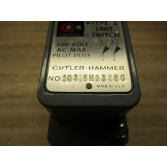 Cutler Hammer 10316H9335C Eaton Limit Switch Type L - New No Box