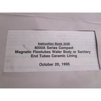 Foxboro 3436 Instruction Manual For 8000A Series - Used