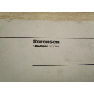 Sorenson 586964 Instruction Manual For PTM Dual Series - Used