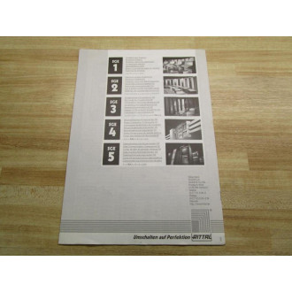 SK Rittal 895 Instruction Manual For Heat Exchangers - Used