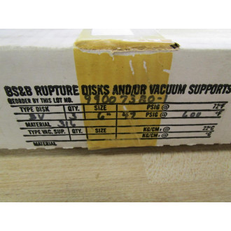BS&B Safety Systems 99007380-1 Rupture Disk (Pack of 3)