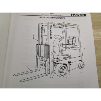 Hyster 852410 Parts Manual For E70-80-100-120XL Hy-852410