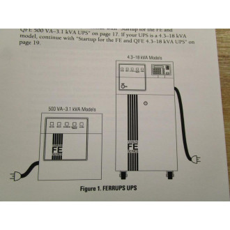 Powerware 164201404 A User's Guide For Ferrups FEQFE UPS - Used