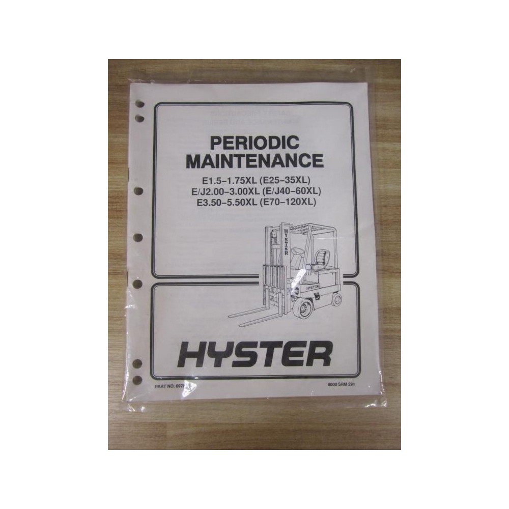 Hyster 897001 Maintenance Manual 1993 E25-35XL EJ40-60XL
