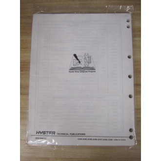 Hyster 897001 Maintenance Manual 1993 E25-35XL EJ40-60XL
